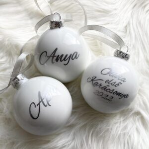 Karácsonyi üveggömb 6 cm