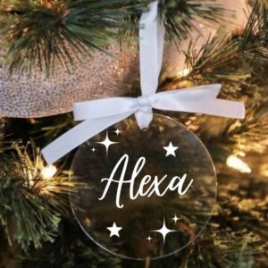 Egyedi akril karácsonyfadísz