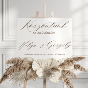 Üdvözlő tábla matrica