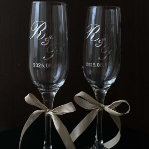 Egyedi pezsgős pohár