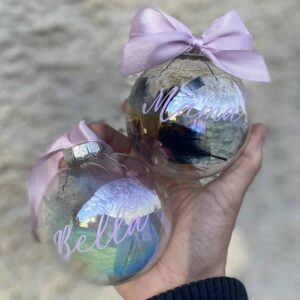 Egyedi karácsonyi gömb 8 cm