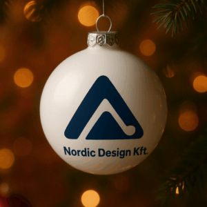 Céges karácsonyi gömb