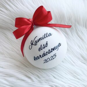 Egyedi karácsonyi gömb