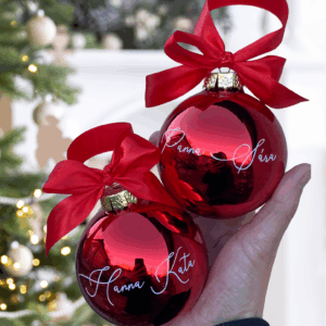 Karácsonyi üveggömb 8 cm