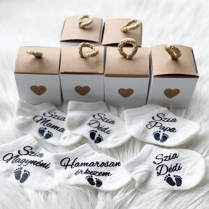 Baba bejelentő zokni 6 db