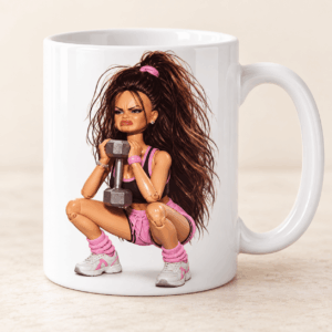 Barbie bögre GYM