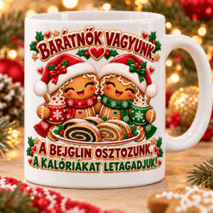 Karácsonyi bögre Bejgli