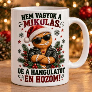 Karácsonyi bögre Mikulás